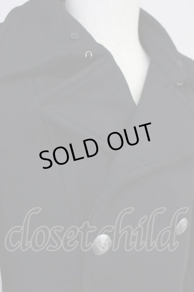 画像6: MURDER LICENSE / ウールPコート 44 ブラック T-25-02-07-010-MU-ou-YM-ZT-M004 (6)