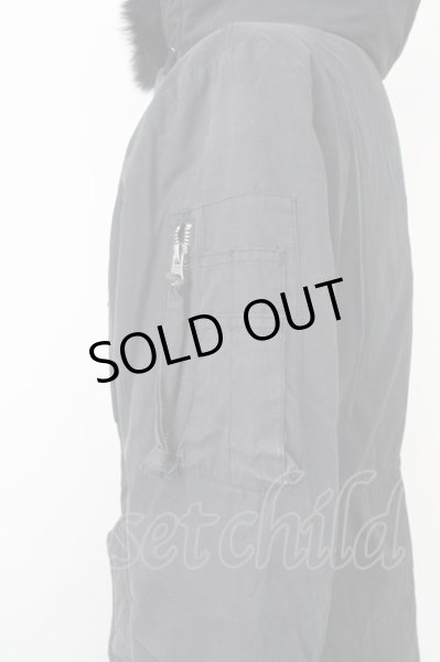 画像3: semantic design / 裏地キルティングユーズドモッズ M ブラック T-25-02-13-013-SE-ou-YM-ZT (3)