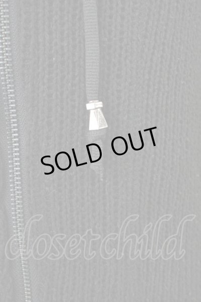 画像5: Luv maison / バックライン切り替えニットフーディー　パーカー 44 ブラックｘレッド T-25-02-13-002-Lu-to-YM-ZT (5)