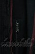 画像6: Luv maison / バックライン切り替えニットフーディー　パーカー 44 ブラックｘレッド T-25-02-13-002-Lu-to-YM-ZT (6)