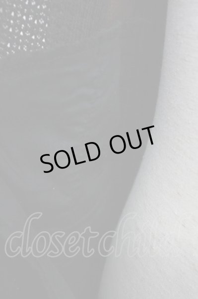 画像9: Luv maison / バックライン切り替えニットフーディー　パーカー 44 ブラックｘレッド T-25-02-13-002-Lu-to-YM-ZT (9)