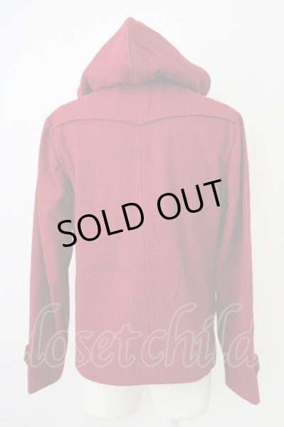 画像2: semantic design / ダブルボタンライダースメルトンコート M レッド T-25-02-13-003-SE-ou-YM-ZT-M009 (2)