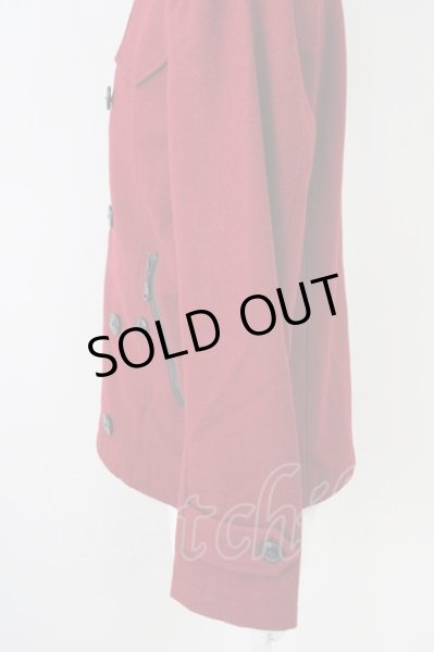 画像3: semantic design / ダブルボタンライダースメルトンコート M レッド T-25-02-13-003-SE-ou-YM-ZT-M009 (3)