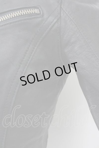 画像8: FUGA / CriminalMind セミベジタブルシープレザースタンドライダースジャケット 44 ブラック T-25-02-13-009-FU-ja-YM-ZT (8)