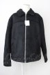 画像1: ZARA / 裏ボアフェイクスウェードブルゾンジャケット EU XL ブラック T-25-02-13-012-ZA-ou-YM-ZT-ML014 (1)