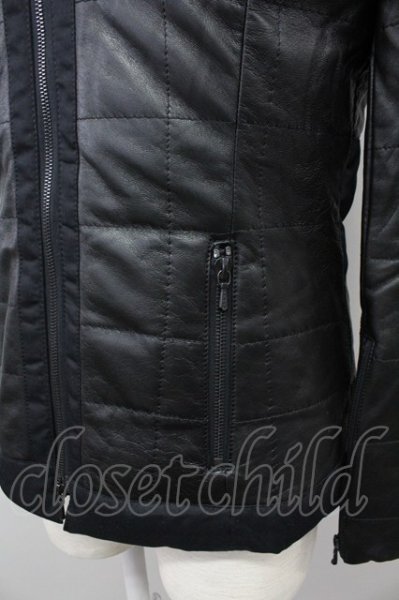 画像5: AKM / ラムレザーダウンブルゾンジャケット M ブラック T-25-02-19-006-AK-ou-YM-ZT-ML001 (5)