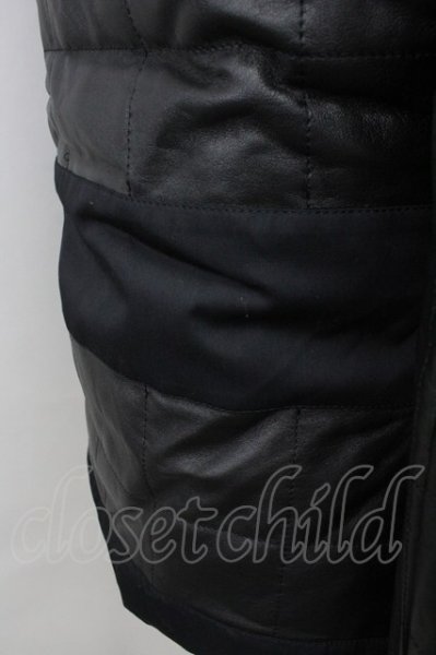 画像7: AKM / ラムレザーダウンブルゾンジャケット M ブラック T-25-02-19-006-AK-ou-YM-ZT-ML001 (7)