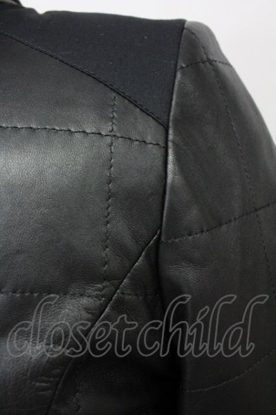 画像8: AKM / ラムレザーダウンブルゾンジャケット M ブラック T-25-02-19-006-AK-ou-YM-ZT-ML001 (8)