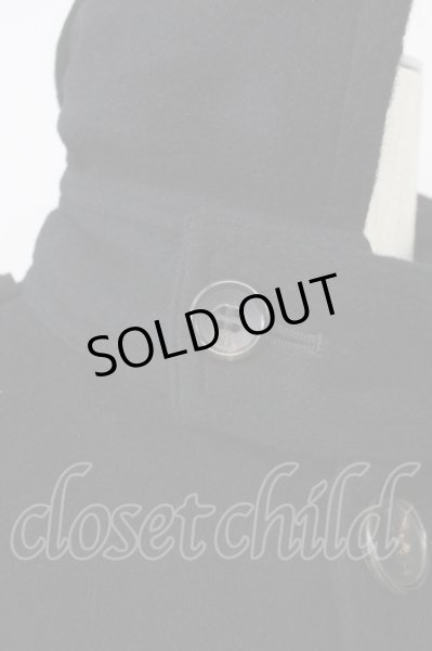 画像5: QL MansionMaker / アンゴラミリタリーコート 44 ブラック T-25-02-19-008-QL-ou-YM-ZT-M009 (5)