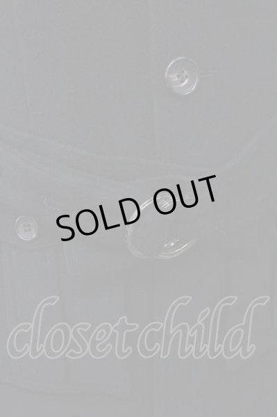 画像7: QL MansionMaker / アンゴラミリタリーコート 44 ブラック T-25-02-19-008-QL-ou-YM-ZT-M009 (7)