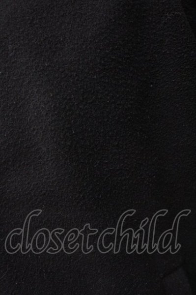 画像7: NO ID. / ウールジャージー×グログランWライダースMA-1ブルゾンジャケット 2 ブラック T-25-02-19-010-NO-ja-YM-ZT-M009 (7)