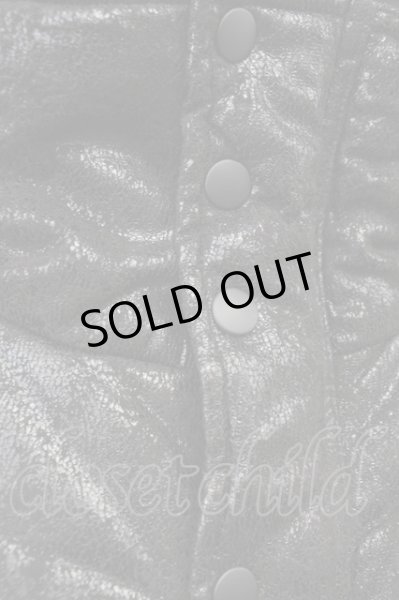 画像5: MIDAS / クラックコーティングクロゼットフード中綿ブルゾン 2 ブラック T-25-02-19-011-MI-ou-YM-ZT-M009 (5)