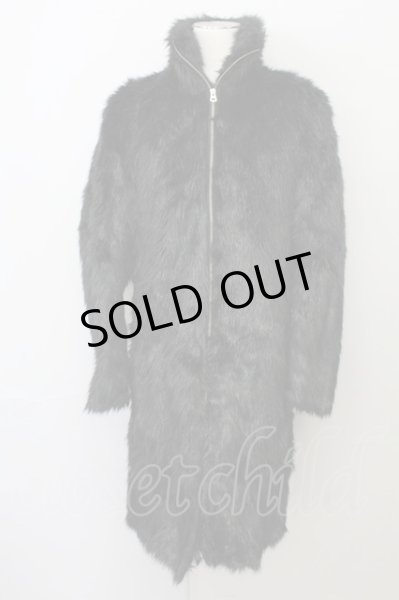 画像1: CIVARIZE / Conquest スタンドネックロングファーコート 46 ブラック T-25-02-20-012-CI-ou-YM-ZT-M108 (1)
