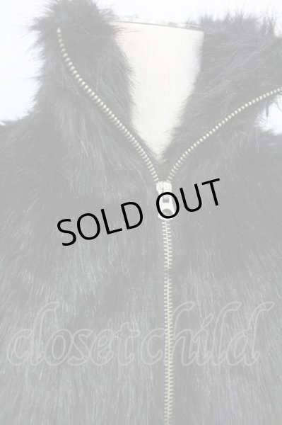 画像4: CIVARIZE / Conquest スタンドネックロングファーコート 46 ブラック T-25-02-20-012-CI-ou-YM-ZT-M108 (4)