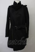 画像1: CIVARIZE / Revenge 3way ドレープロングトレンチコート 46 ブラック T-25-02-20-013-CI-ou-YM-ZT-M108 (1)