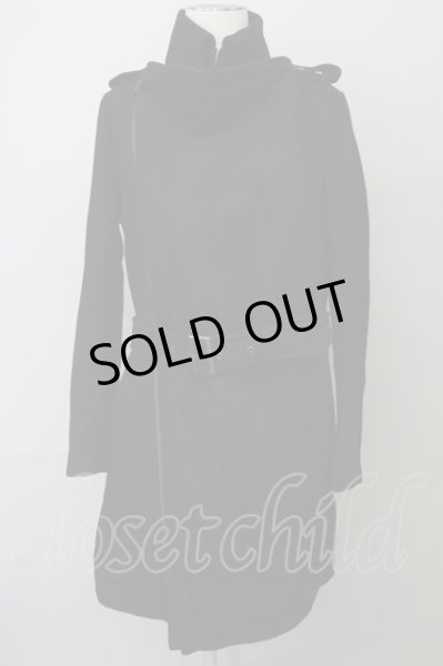 画像1: CIVARIZE / Revenge 3way ドレープロングトレンチコート 46 ブラック T-25-02-20-013-CI-ou-YM-ZT-M108 (1)