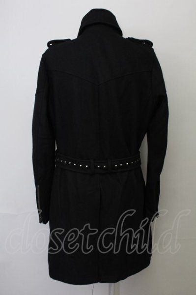 画像2: CIVARIZE / Revenge 3way ドレープロングトレンチコート 46 ブラック T-25-02-20-013-CI-ou-YM-ZT-M108 (2)