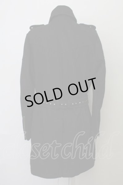 画像2: CIVARIZE / Revenge 3way ドレープロングトレンチコート 46 ブラック T-25-02-20-013-CI-ou-YM-ZT-M108 (2)