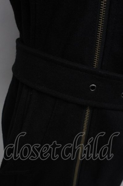 画像7: CIVARIZE / Revenge 3way ドレープロングトレンチコート 46 ブラック T-25-02-20-013-CI-ou-YM-ZT-M108 (7)