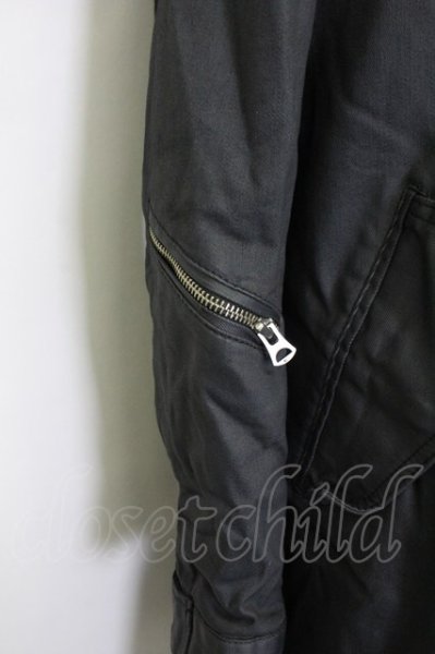 画像9: CIVARIZE / Arsenalファー付きコーティングモッズコート 46 ブラック T-25-02-20-014-CI-ou-YM-ZT-M108 (9)