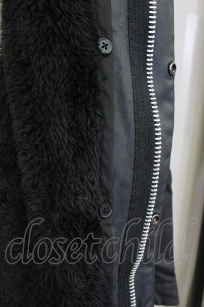 画像11: CIVARIZE / Arsenalファー付きコーティングモッズコート 46 ブラック T-25-02-20-014-CI-ou-YM-ZT-M108 (11)