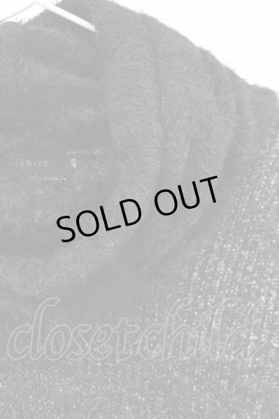 画像3: CIVARIZE / フェザーヤーン切り替えアシンメトリードレープニットソー 46 ミックス（ブラック） T-25-02-20-003-CI-to-YM-ZT (3)