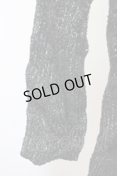 画像4: CIVARIZE / フェザーヤーン切り替えアシンメトリードレープニットソー 46 ミックス（ブラック） T-25-02-20-003-CI-to-YM-ZT (4)