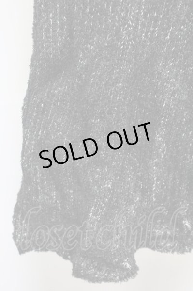 画像5: CIVARIZE / フェザーヤーン切り替えアシンメトリードレープニットソー 46 ミックス（ブラック） T-25-02-20-003-CI-to-YM-ZT (5)