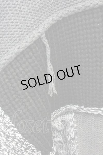 画像4: CIVARIZE / パッチワーク風ビッグプルオーバーニット F ブラック T-25-02-20-004-CI-to-YM-ZT001 (4)