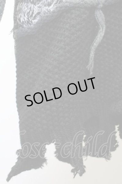 画像6: CIVARIZE / パッチワーク風ビッグプルオーバーニット F ブラック T-25-02-20-004-CI-to-YM-ZT001 (6)