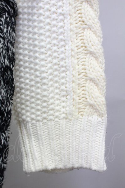 画像5: CIVARIZE / パッチワーク風ビッグプルオーバーニット F オフホワイト T-25-02-20-001-CI-to-YM-ZT001 (5)