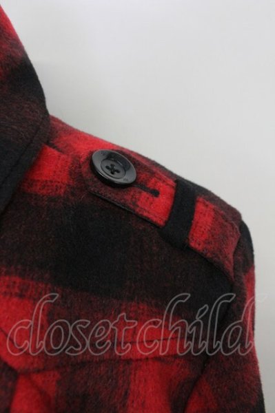 画像5: CIVARIZE / バイカラーメルトントレンチコート 46 ブラックｘレッド T-25-02-20-008-CI-ou-YM-ZT-M109 (5)