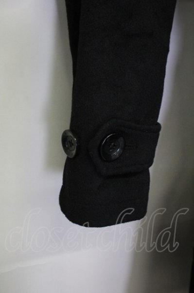 画像7: CIVARIZE / バイカラーメルトントレンチコート 46 ブラックｘレッド T-25-02-20-008-CI-ou-YM-ZT-M109 (7)