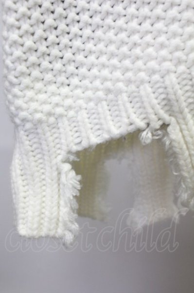 画像7: CIVARIZE / パッチワーク風ビッグプルオーバーニット F オフホワイト T-25-02-20-001-CI-to-YM-ZT001 (7)