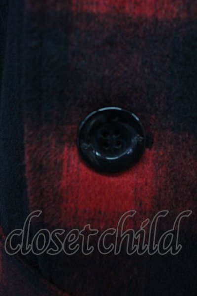 画像9: CIVARIZE / バイカラーメルトントレンチコート 46 ブラックｘレッド T-25-02-20-008-CI-ou-YM-ZT-M109 (9)