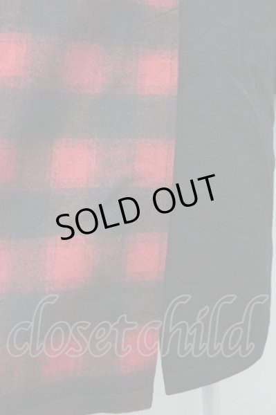 画像12: CIVARIZE / バイカラーメルトントレンチコート 46 ブラックｘレッド T-25-02-20-008-CI-ou-YM-ZT-M109 (12)