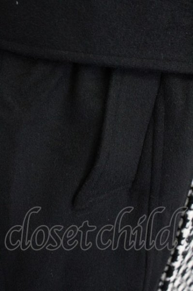 画像6: CIVARIZE / バイカラーメルトントレンチコート 44 ブラックｘホワイト T-25-02-20-011-CI-ou-YM-ZT-M108 (6)