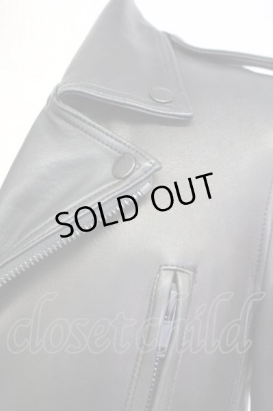 画像5: Moonage Devilment（清春） / レザーダブルライダース 44 ブラック T-25-03-03-014-MO-sh-YM-ZT-ML030 (5)