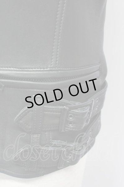 画像6: Moonage Devilment（清春） / レザーダブルライダース 44 ブラック T-25-03-03-014-MO-sh-YM-ZT-ML030 (6)