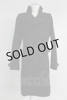 【新品未使用】CIVARIZE/バイカラーメルトンウールトレンチコート/ブラック Sacai バイカラー トレンチコート | ブラック | FARFETCH JP