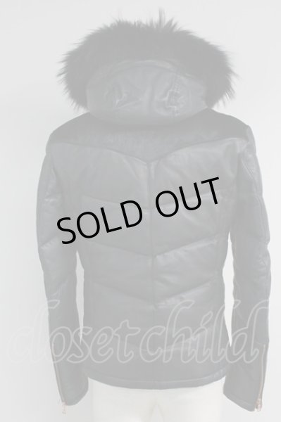 画像2: TORNADO MART / リアルファー付き切り替えレザーダウン M ブラック T-25-03-03-016-TO-ou-YM-ZT-ML031 (2)