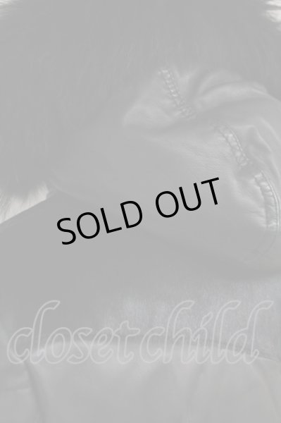 画像4: TORNADO MART / リアルファー付き切り替えレザーダウン M ブラック T-25-03-03-016-TO-ou-YM-ZT-ML031 (4)