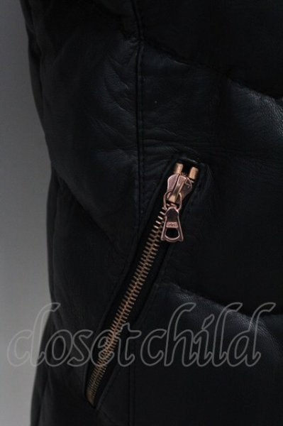 画像7: TORNADO MART / リアルファー付き切り替えレザーダウン M ブラック T-25-03-03-016-TO-ou-YM-ZT-ML031 (7)