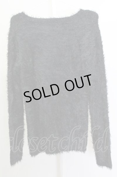 画像2: agr AnotheR aGitation / モヘアニット  ブラック T-25-03-03-005-ag-to-YM-ZT252 (2)