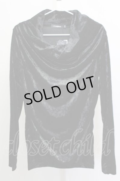 画像1: CIVARIZE / Vile　チェーン付ベロアドレープトップス 44 ブラック T-25-03-03-006-CI-to-YM-ZT (1)