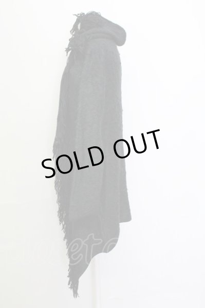 画像3: MIDAS / ブロークンフリンジニットカーディガン F ブラック T-25-03-03-008-MI-to-YM-ZT (3)