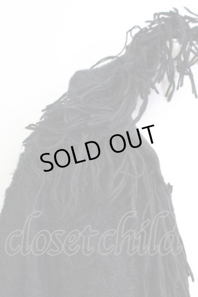 画像4: MIDAS / ブロークンフリンジニットカーディガン F ブラック T-25-03-03-008-MI-to-YM-ZT (4)