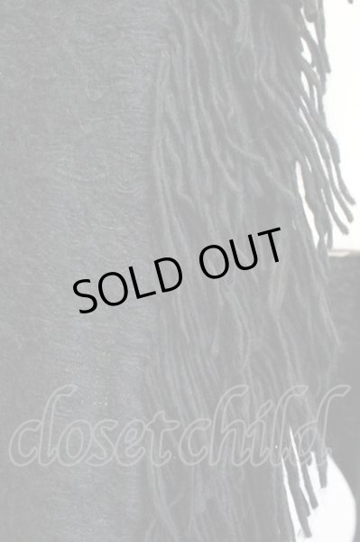 画像6: MIDAS / ブロークンフリンジニットカーディガン F ブラック T-25-03-03-008-MI-to-YM-ZT (6)