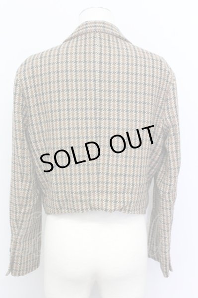 画像2: NO ID. / ピークドラペル1Bショートテーラードジャケット 1 ブラウン T-25-03-03-009-NO-ja-YM-ZT-M019 (2)