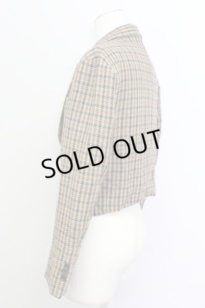 画像3: NO ID. / ピークドラペル1Bショートテーラードジャケット 1 ブラウン T-25-03-03-009-NO-ja-YM-ZT-M019 (3)